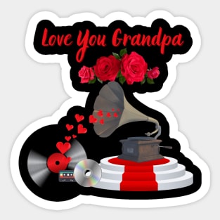 Love You Grandpa Sticker